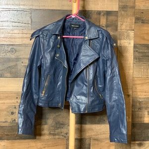 Blue "Leather" Jacket
